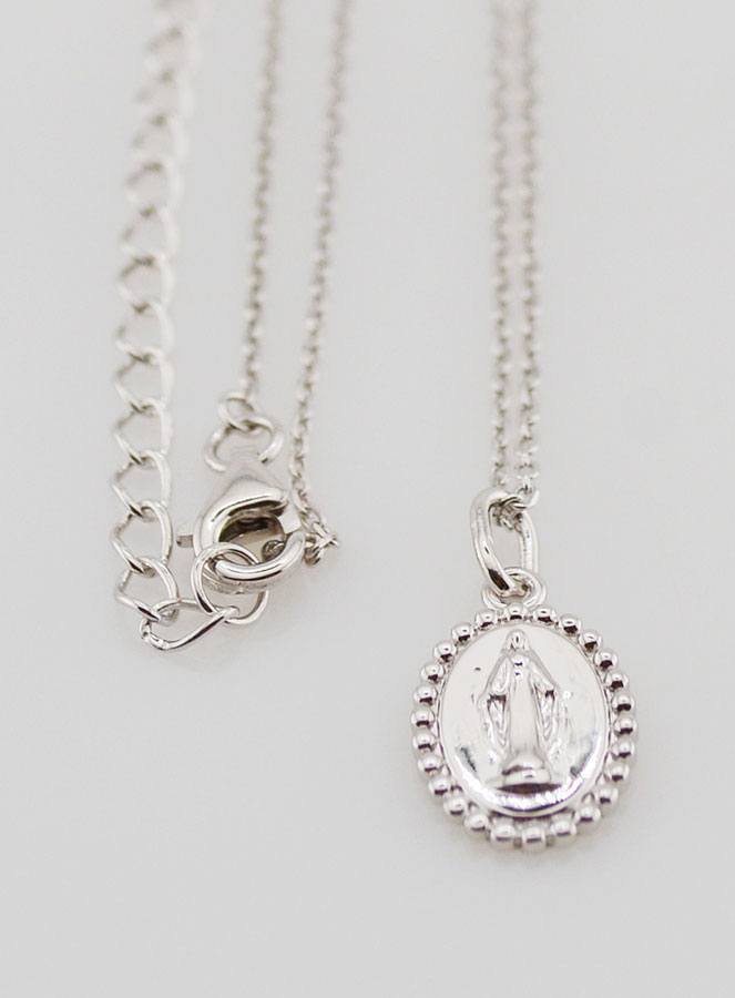 Collier Religieux Vierge Miraculeuse - Argent 925 (pic 3)