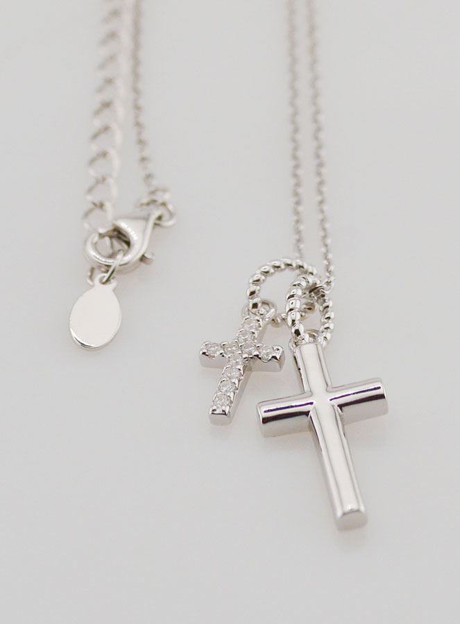 Collier Religieux Pendentifs Croix - Argent 925 (pic 3)