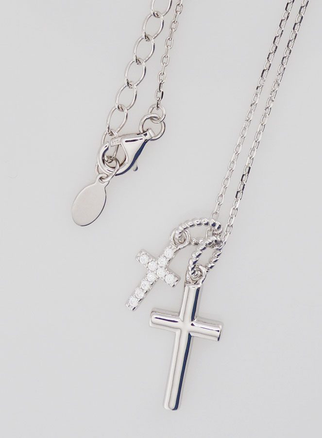 Collier Religieux Pendentifs Croix - Argent 925 (pic 4)