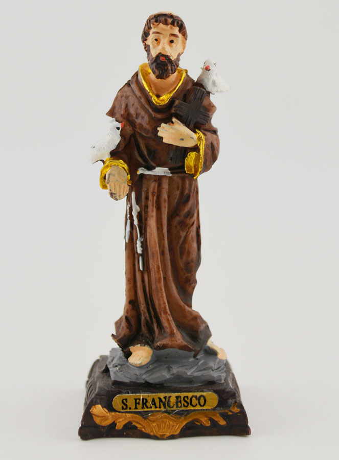 Statue Religieuse de Saint François - 7cm (pic 1)