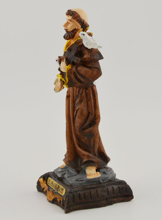 Statue Religieuse de Saint François - 7cm (pic 2)