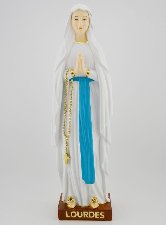 Statue Religieuse Notre Dame de Lourdes - 30cm (pic 1)
