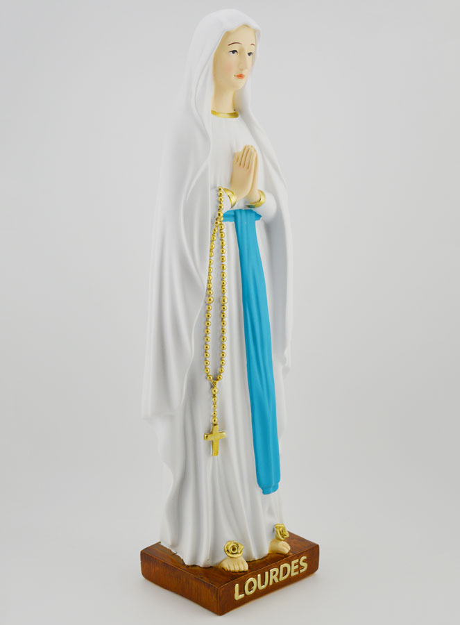 Statue Religieuse Notre Dame de Lourdes - 30cm (pic 3)
