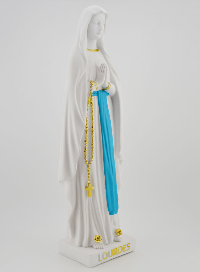 Statue Religieuse Notre Dame de Lourdes - 30cm (pic 3)