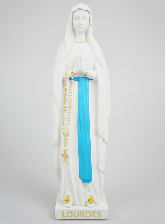 Statue Religieuse Notre Dame de Lourdes - 40cm (pic 1)