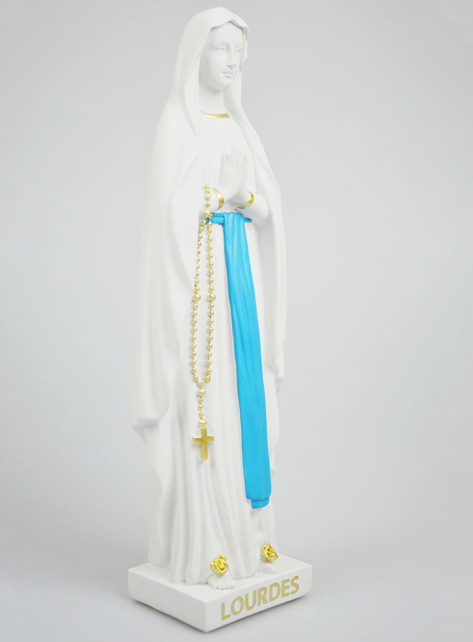 Statue Religieuse Notre Dame de Lourdes - 40cm (pic 3)