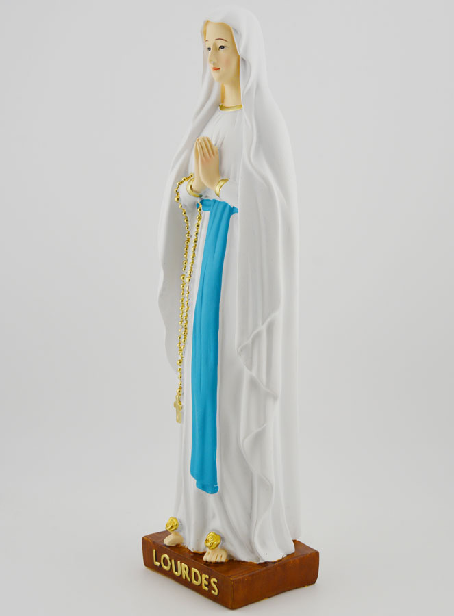Statue Religieuse Notre Dame de Lourdes - 25cm (pic 2)