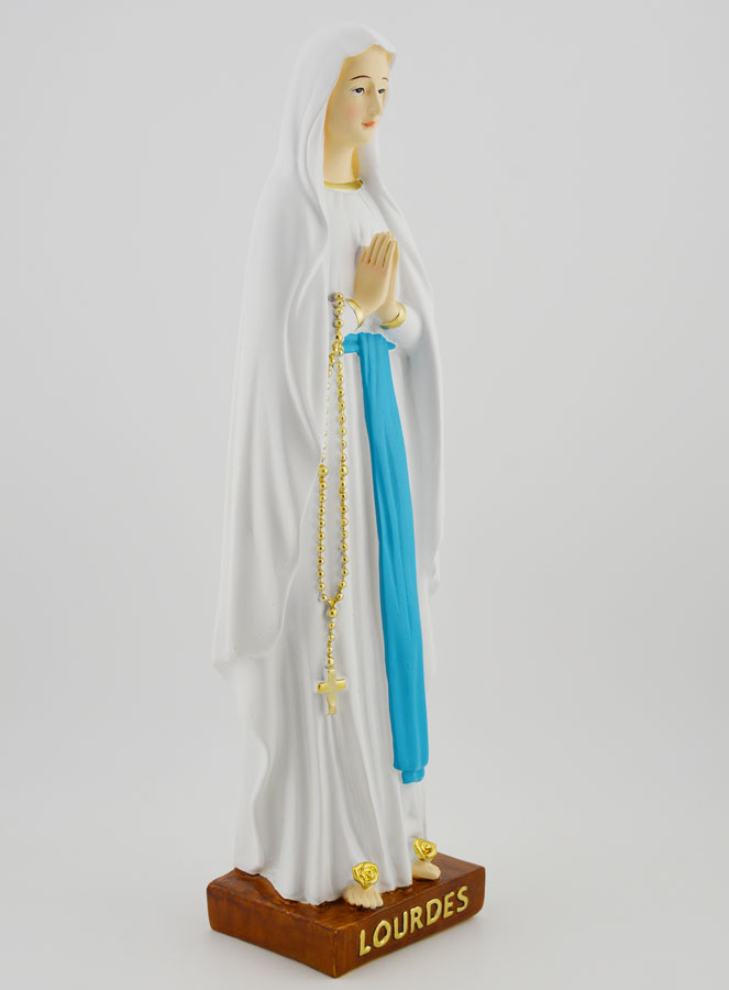 Statue Religieuse Notre Dame de Lourdes - 25cm (pic 3)