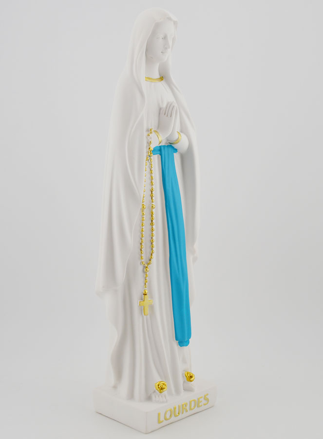 Statue Religieuse Notre Dame de Lourdes - 25cm (pic 3)