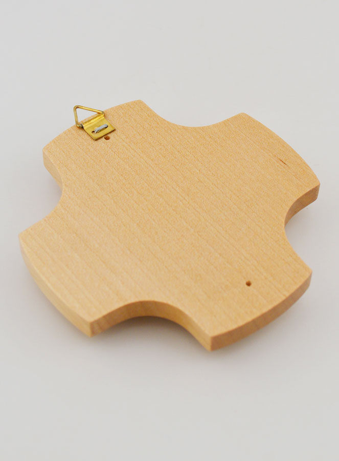 Croix en Bois d'Erable & Ange Protecteur en Verre (pic 4)