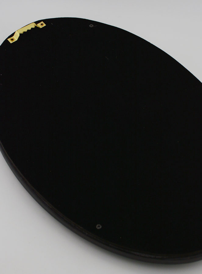 Ex Voto Mural Coeur Doré Rayonnant sur Velours - 23cm (pic 4)