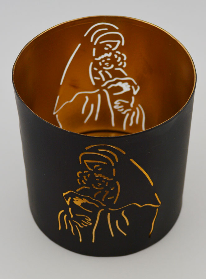 Photophore Ajouré - Vierge à l'Enfant (pic 1)