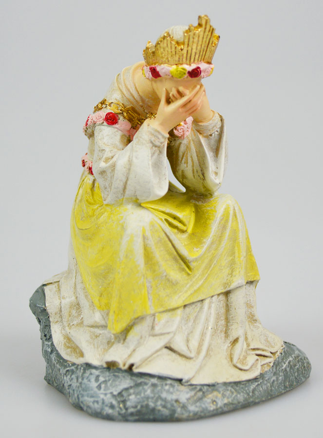 Statue Notre Dame de la Salette en Pleurs - 11cm (pic 1)