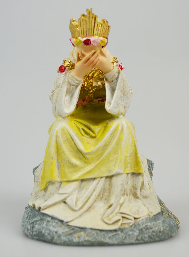Statue Notre Dame de la Salette en Pleurs - 11cm (pic 2)