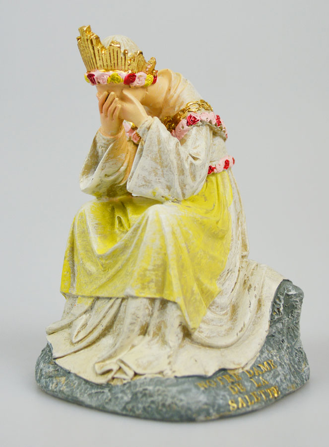 Statue Notre Dame de la Salette en Pleurs - 11cm (pic 3)