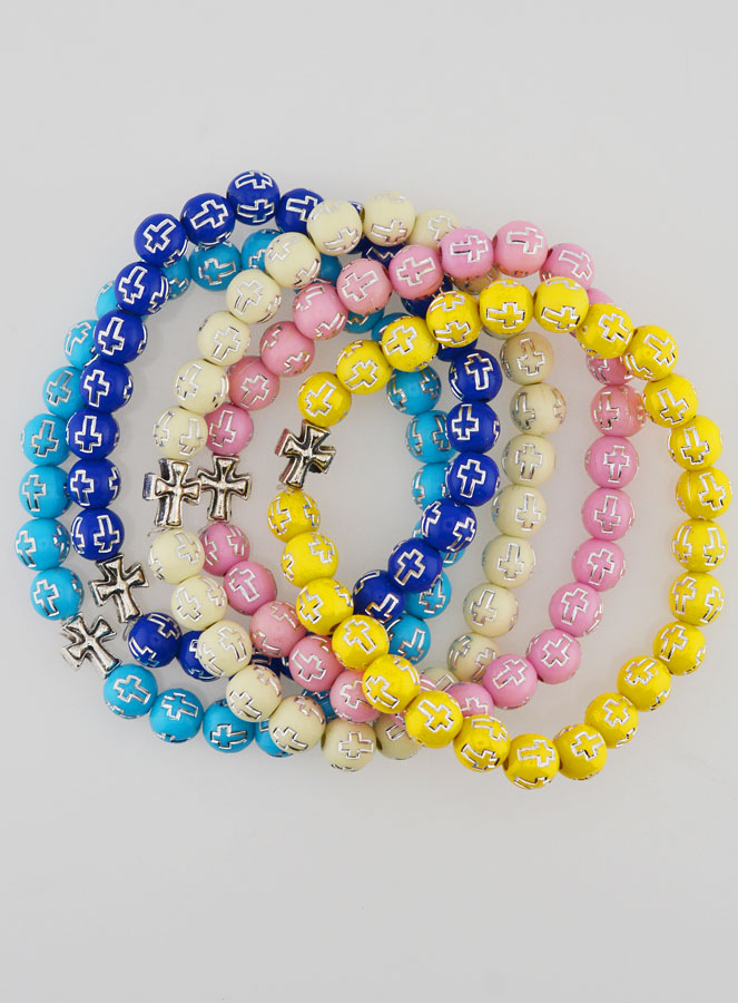 Lot de 5 de Bracelets Religieux avec Croix (pic 1)