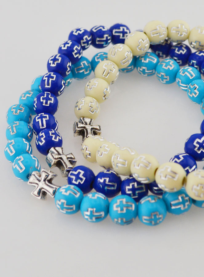 Lot de 5 de Bracelets Religieux avec Croix (pic 3)