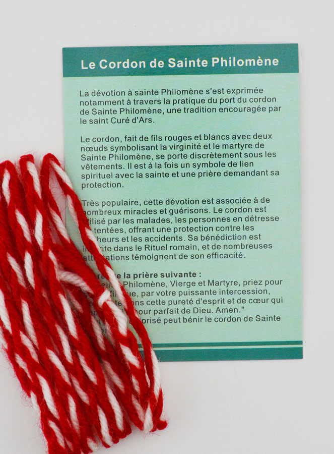 Cordon de Sainte Philomène Avec Prière (pic 3)