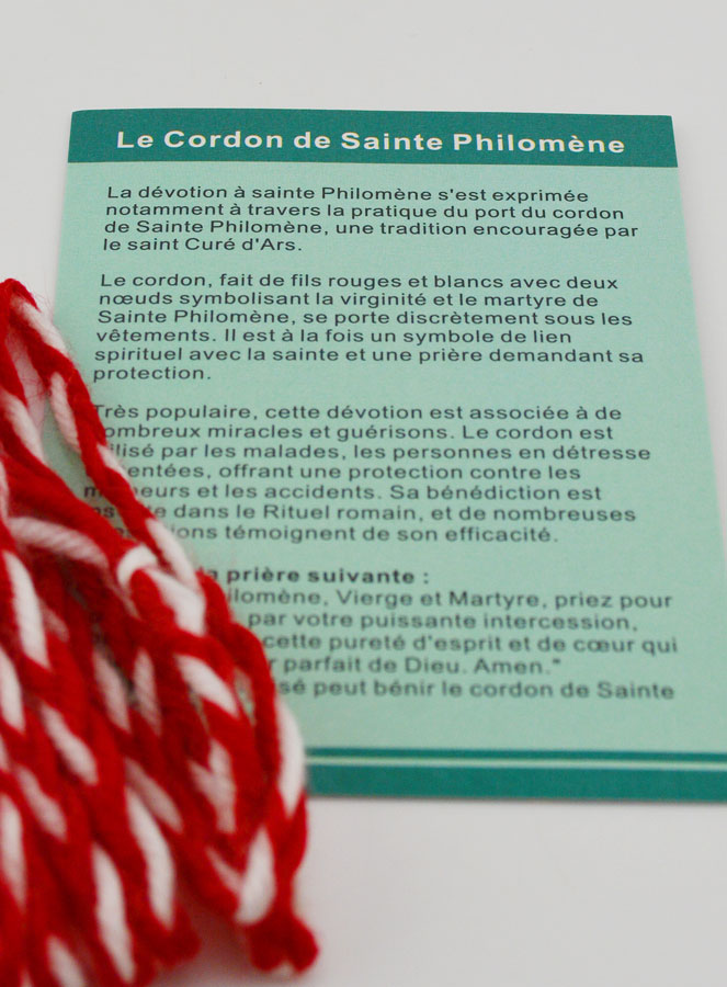 Cordon de Sainte Philomène Avec Prière (pic 4)
