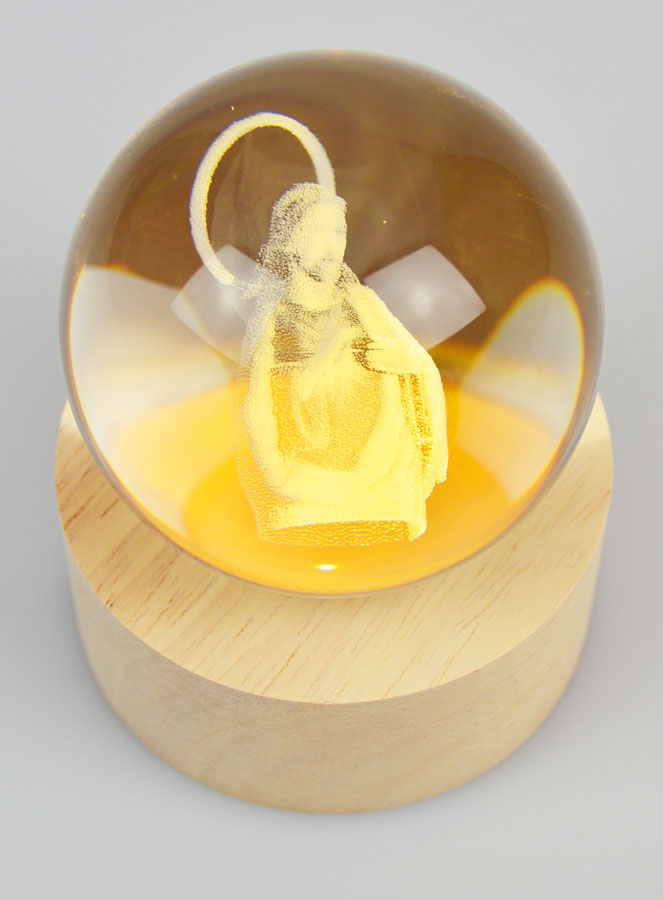 Boule Lumineuse Sacré Coeur de Jésus (pic 4)