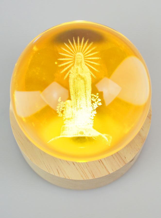 Boule Lumineuse Notre Dame de Lourdes (pic 2)