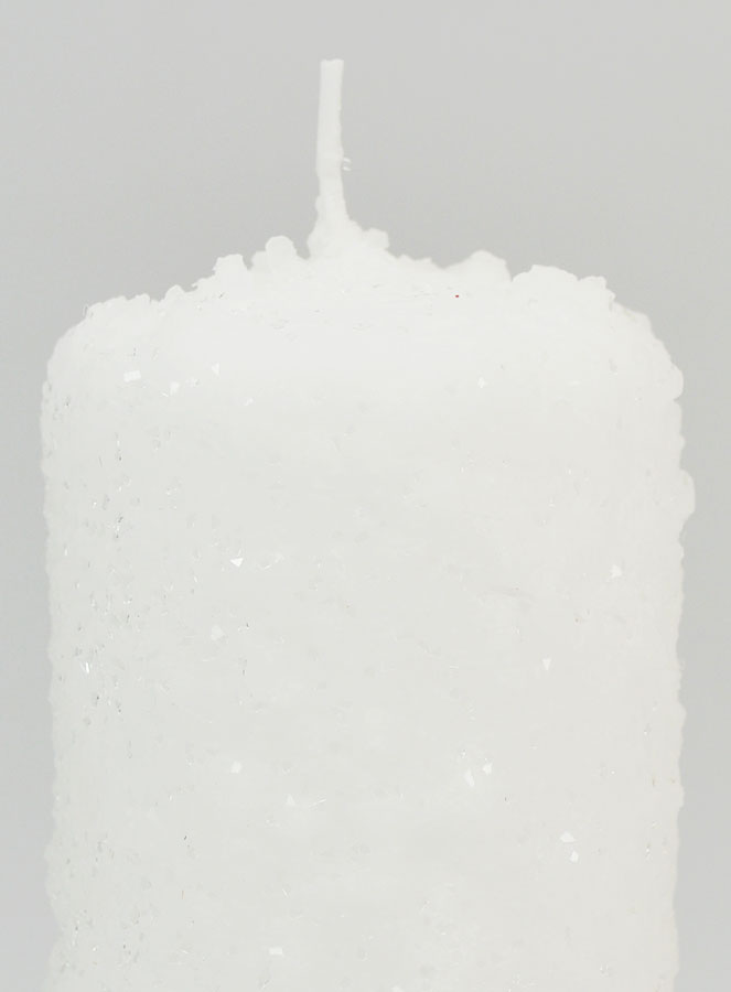 Bougie de Noël Décor Cristaux de Neige (pic 3)