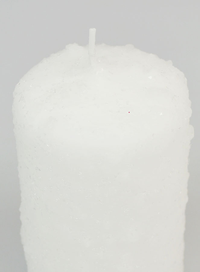 Bougie de Noël Décor Cristaux de Neige (pic 4)