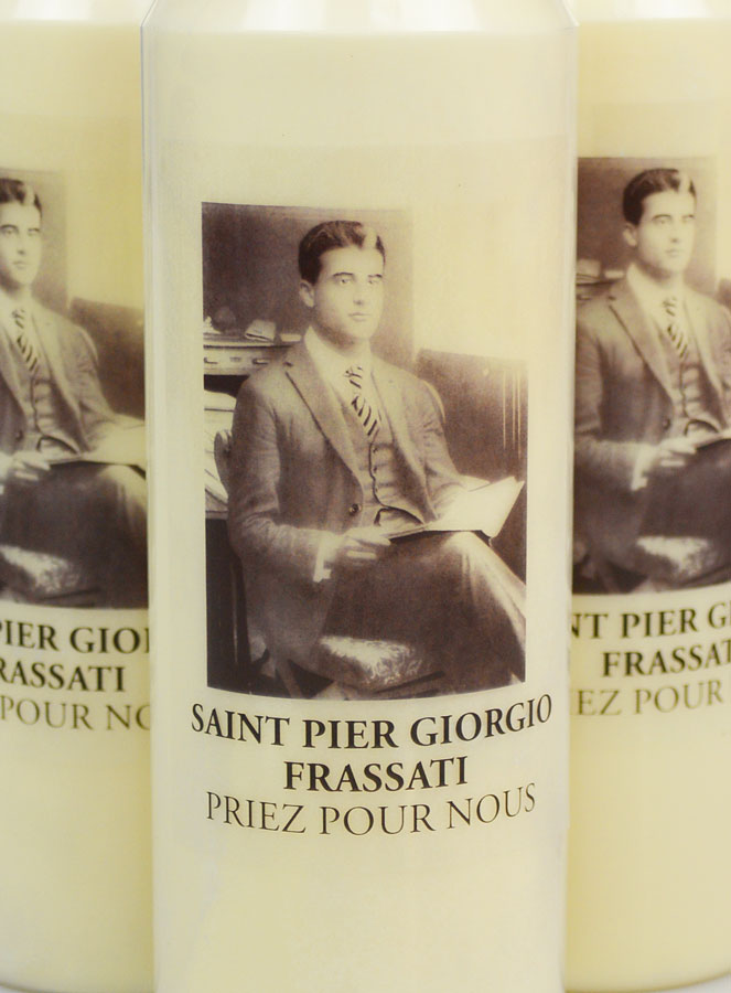 Lot de 3 Bougies de Neuvaine Saint Pier Giorgio Frassati (pic 3)