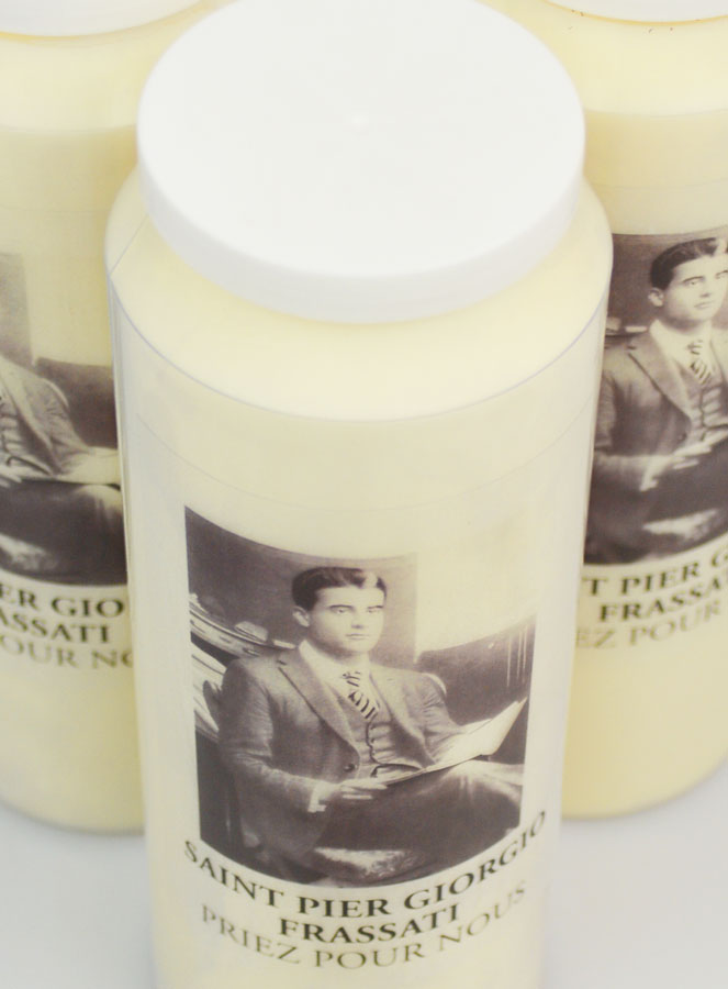 Lot de 3 Bougies de Neuvaine Saint Pier Giorgio Frassati (pic 4)