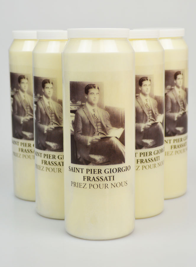 Lot de 6 Bougies de Neuvaine à Saint Pier Giorgio Frassati (pic 1)