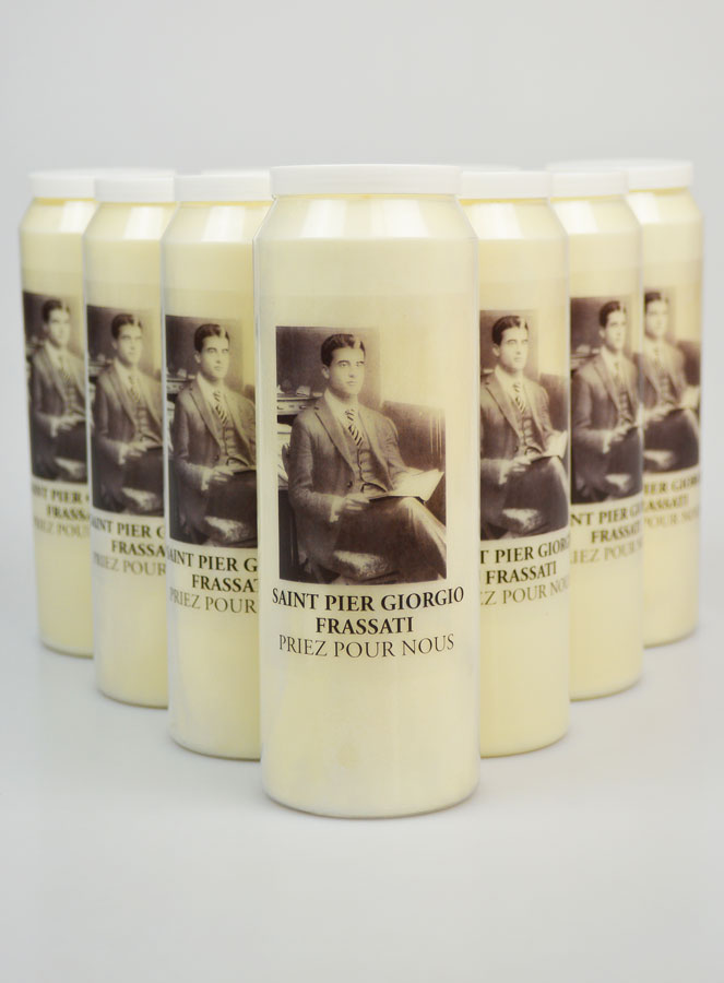 Lot de 10 Bougies de Neuvaine Saint Pier Giorgio Frassati (pic 1)