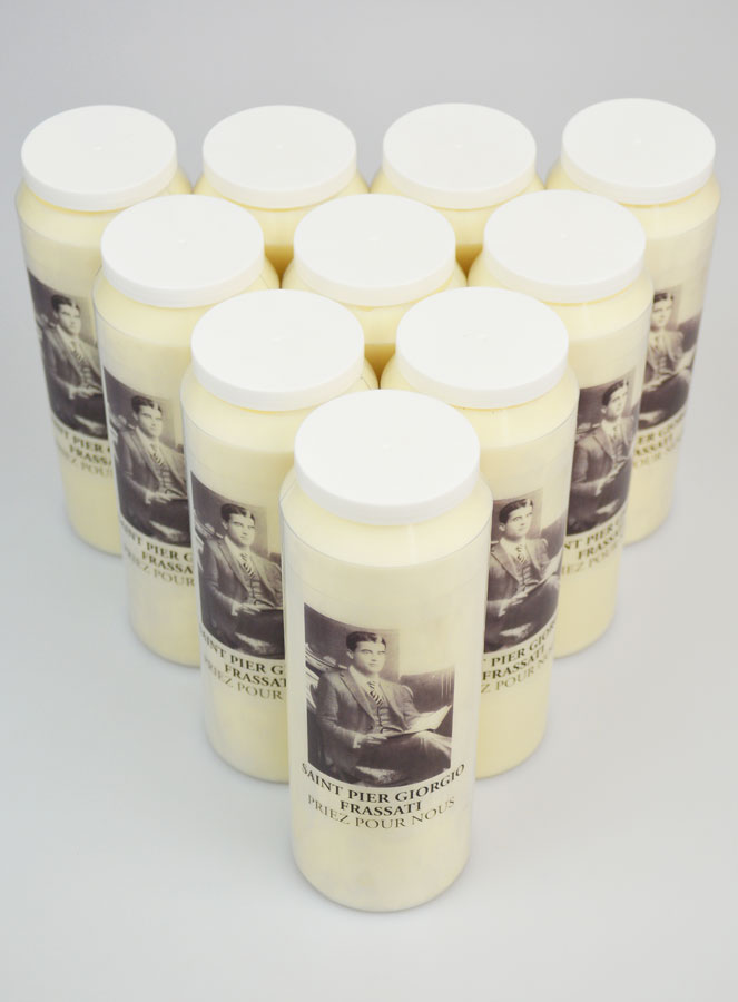 Lot de 10 Bougies de Neuvaine Saint Pier Giorgio Frassati (pic 2)