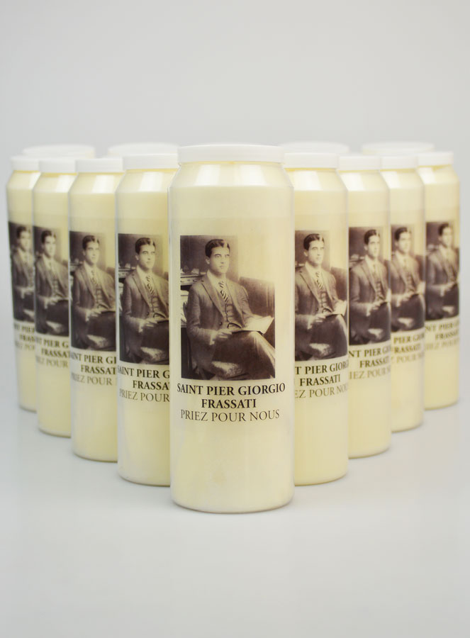 Lot de 20 Bougies de Neuvaine à Saint Pier Giorgio Frassati (pic 1)