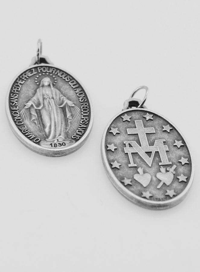 Médaille Miraculeuse 30mm - Prière en Français (pic 2)