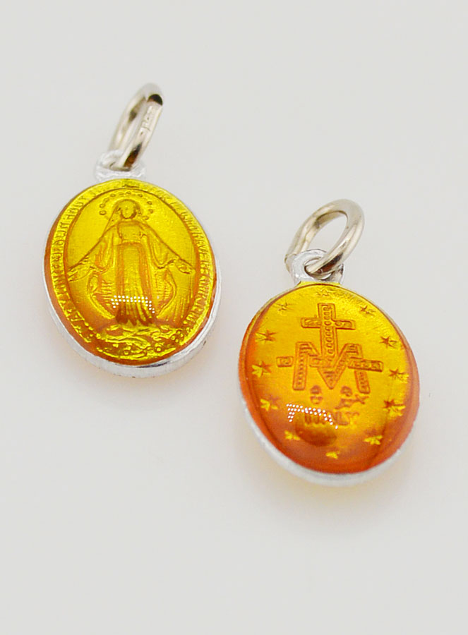 Médaille Miraculeuse Orange - 14mm (pic 2)