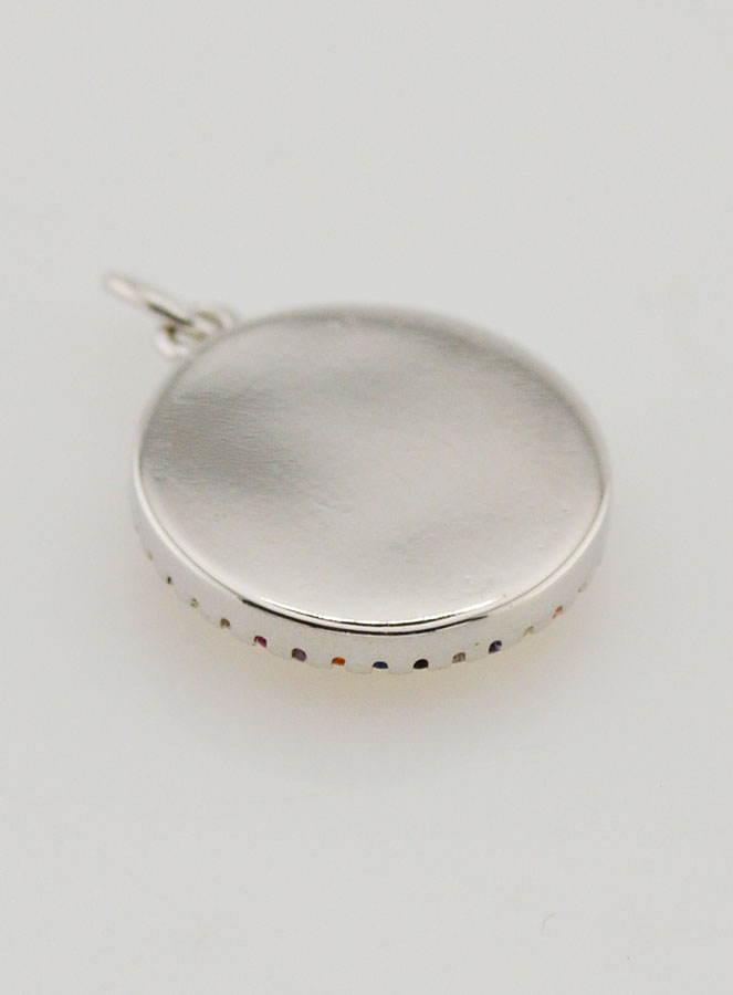 Médaille Vierge Marie Miraculeuse en Nacre - 15mm (pic 4)