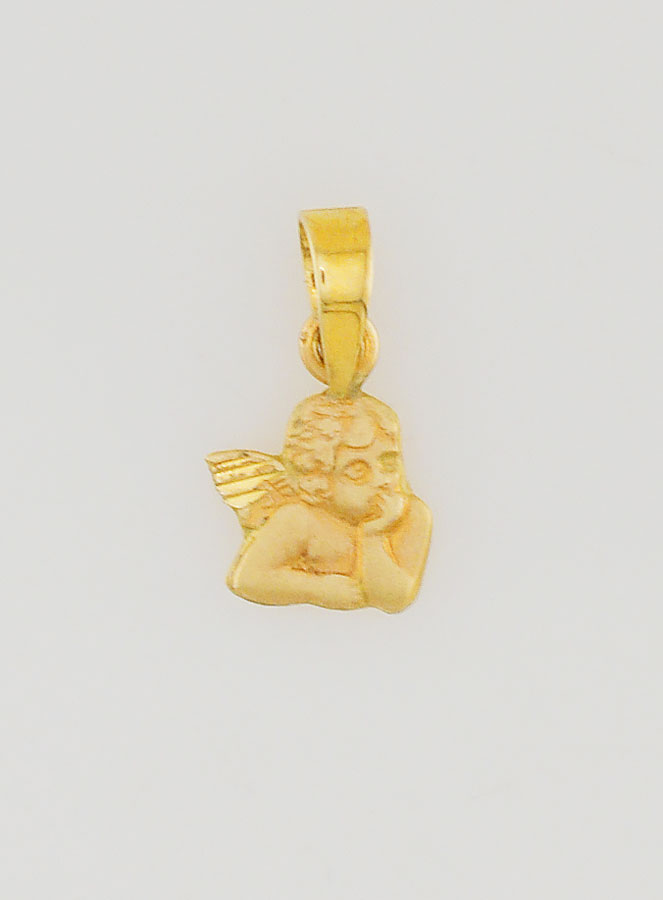 Médaille Ange Gardien en Or 375/1000 - 6mm (pic 1)