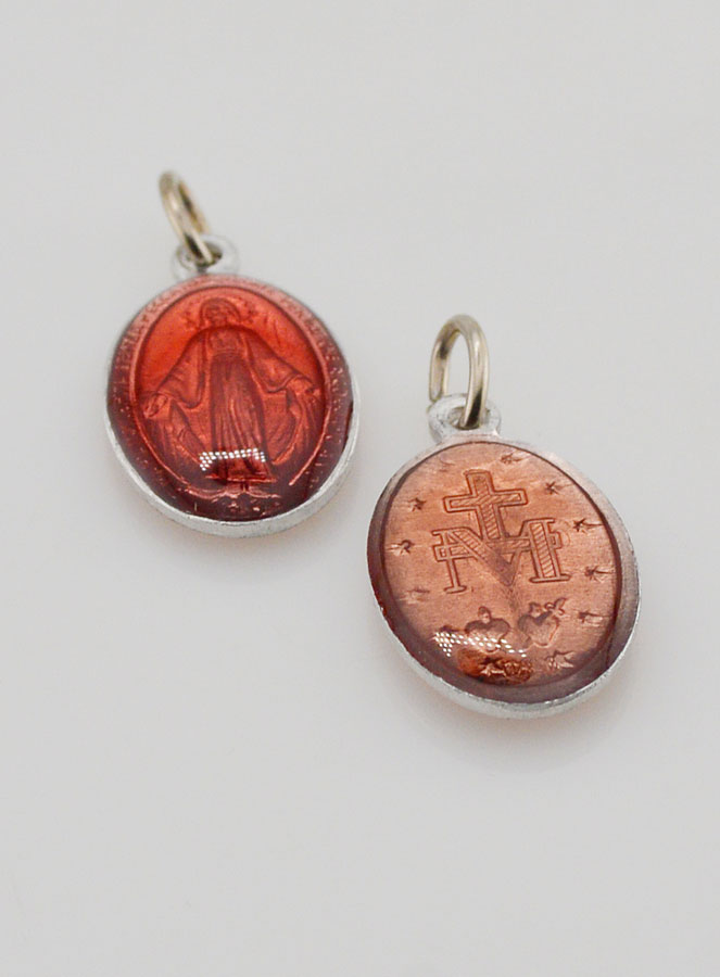 Médaille Miraculeuse Rouge - 18mm (pic 2)