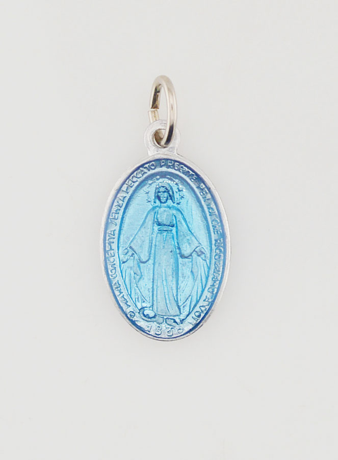 Médaille Miraculeuse Bleue - 18mm (pic 3)
