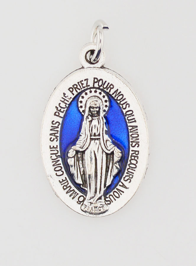 Médaille Miraculeuse Bleue - 22mm (pic 3)