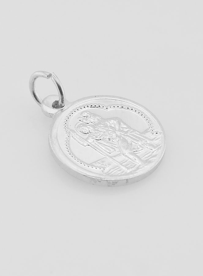 Médaille Saint Christophe en Aluminium - 15mm (pic 3)