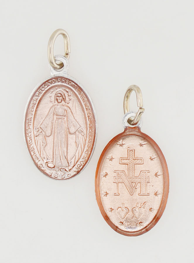 Médaille Miraculeuse Rose - 18mm (pic 1)