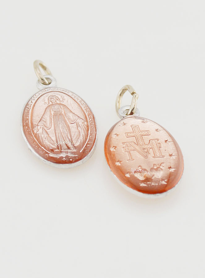 Médaille Miraculeuse Rose - 18mm (pic 2)