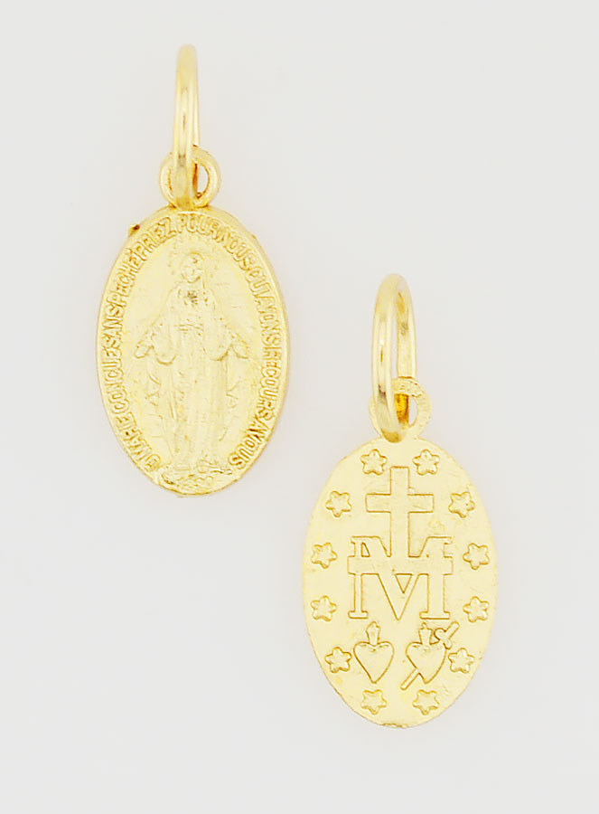 Médaille Miraculeuse Dorée Rue du Bac - 12mm (pic 1)