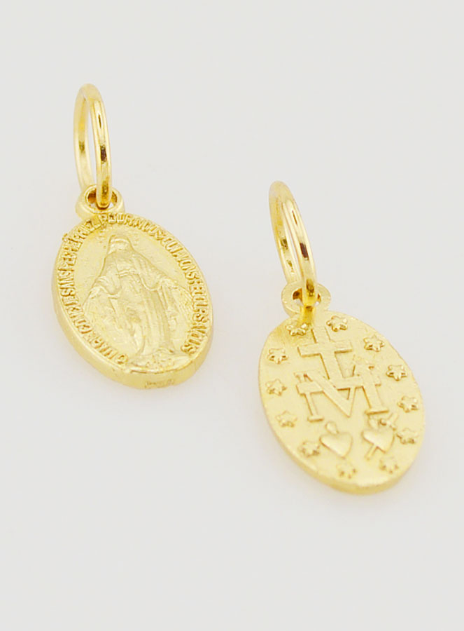 Médaille Miraculeuse Dorée Rue du Bac - 12mm (pic 2)