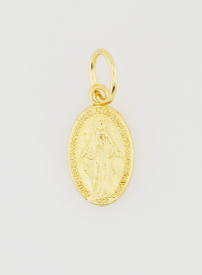 Médaille Miraculeuse Dorée Rue du Bac - 12mm (pic 3)