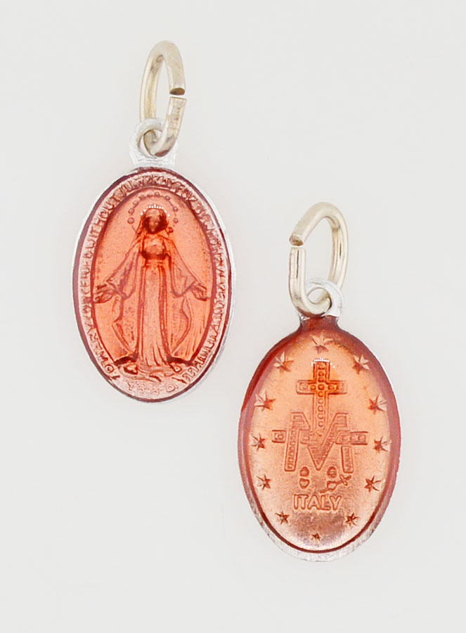 Médaille Miraculeuse Rouge - 14mm (pic 1)
