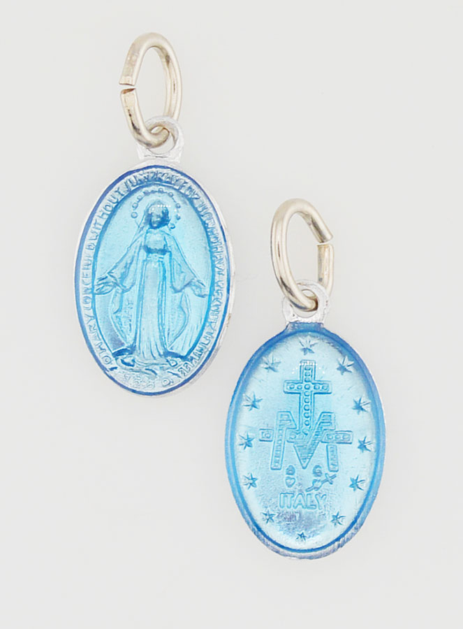 Médaille Miraculeuse Bleue - 14mm (pic 1)