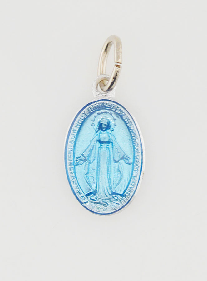 Médaille Miraculeuse Bleue - 14mm (pic 3)