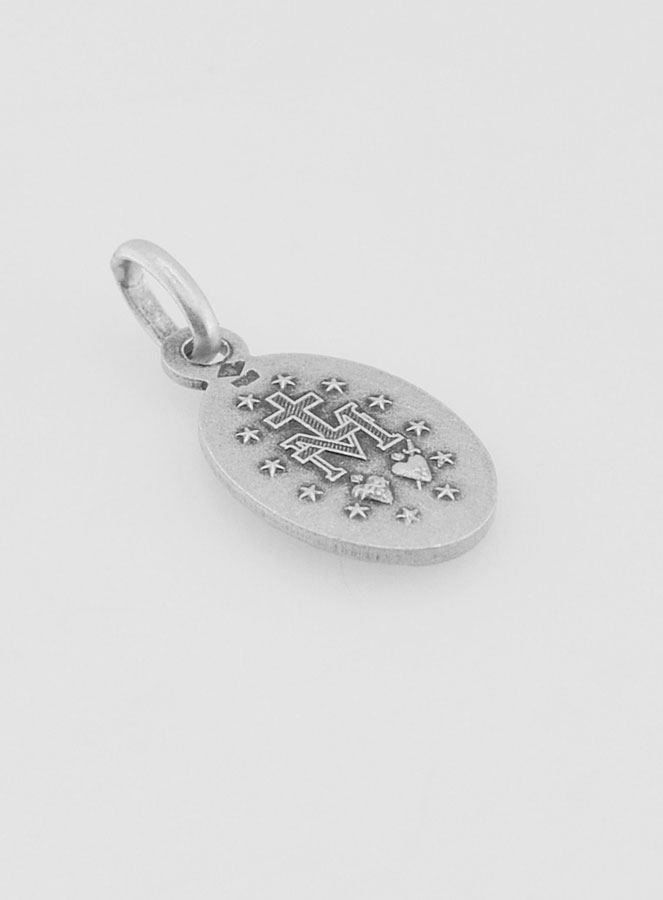 Médaille Miraculeuse Festonnée en Argent - 13mm (pic 4)